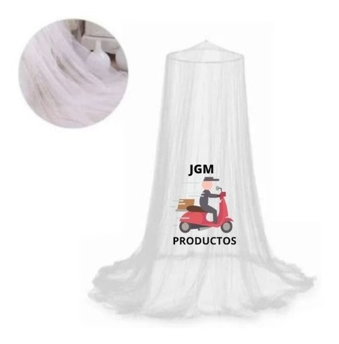 Toldillo Mosquitero Para Cama Doble Copa Redonda Con Aro