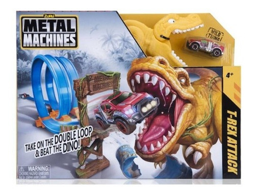 Pista De Autos Metal Machine T-rex Attack