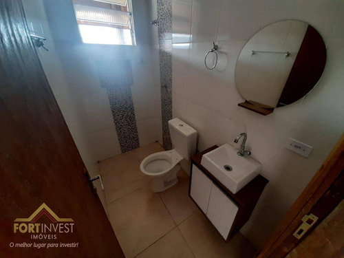 Imagem 13 de 21 de Linda Casa De Condomínio, Sobreposta Com Ampla Sacada Por R$ 210.000,00 - Aceita Financiamento No Maracanã Em Praia Grande. - Ca0880