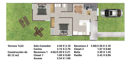 Venta Casa 2 Ambientes Francisco Villa