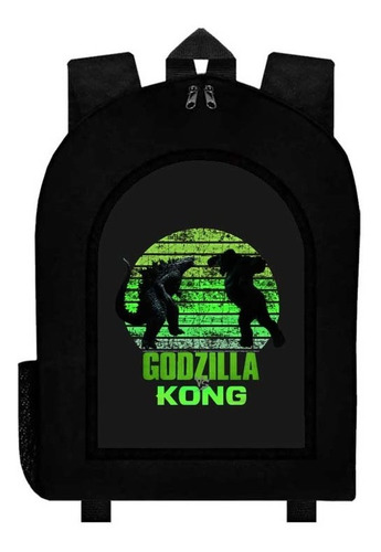 Mochila Negra Godzila Vs Kong A14