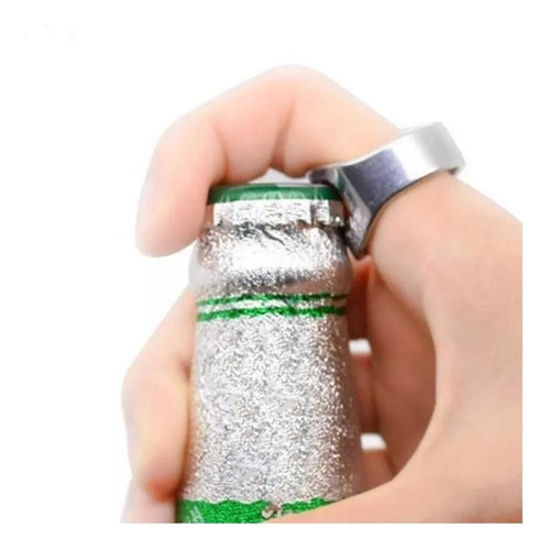 Fe Abridor De Botellas De Acero Inoxidable De 2 Anillos