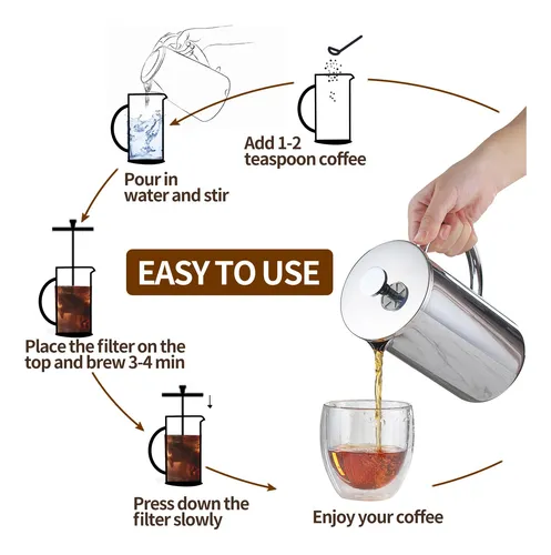 Prensa Francesa Bx702-b3 350 Ml Para Café