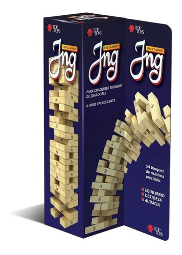 Imagen 2 de 7 de Clasico Juego Jenga Torre De Madera Original Toptoys E.full