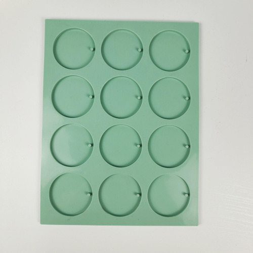 Molde De Silicona Para Jabones 12 Cavidades Redondas Para Ja