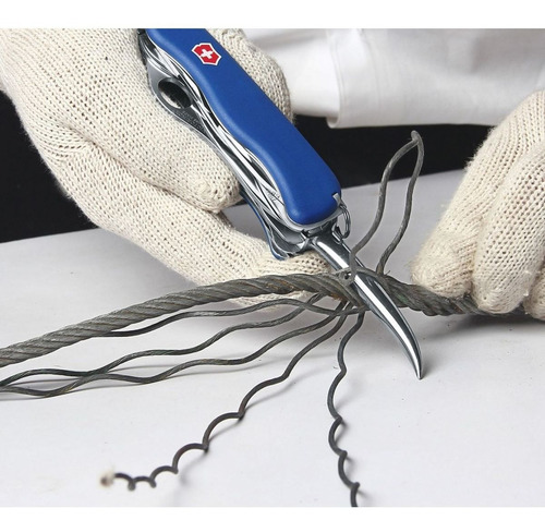 Imagen 3 de 7 de Cortaplumas Victorinox Skipper Azul Suiza 12 Usos Navajas