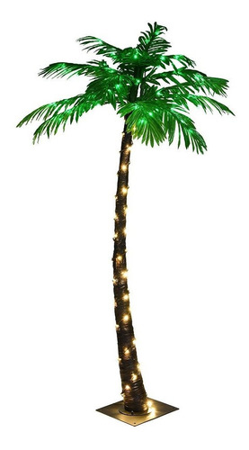Palmera Artificial Iluminada Con Luces Led 5 Ft