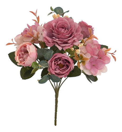 Arreglo De Ramos De Novia Con Flores De Peonía Artificiales