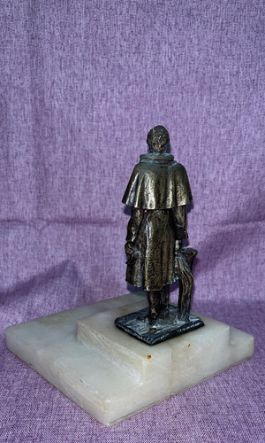 Escultura Estatuilla José Artigas Bronce Y Mármol (Usado)