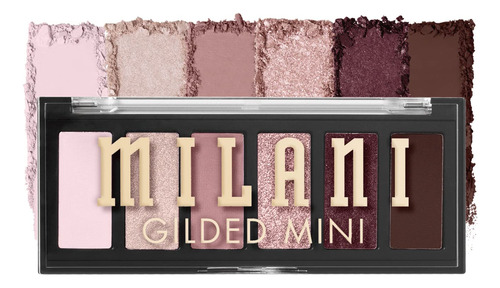 Milani Mini Paleta De Sombras De Ojos Dorada Con 6 Tonos Mat