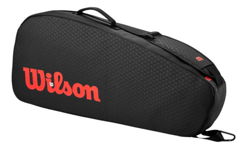 Raquetero Wilson Clash V3 3pk Negro Rojo