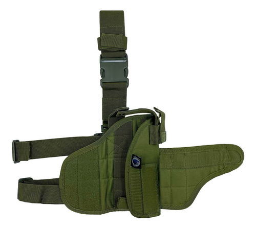 Funda Para Pistola Piernera Verde Militar Marca Panther