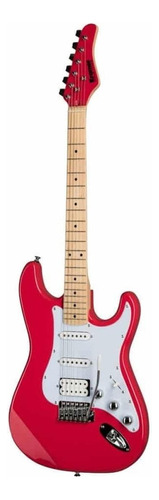 Guitarra eléctrica Kramer Original Collection VT-211S focus de caoba red brillante con diapasón de arce