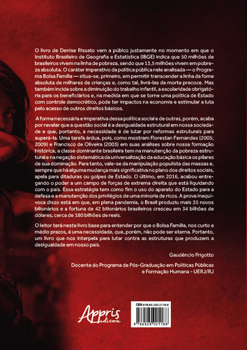 O Programa Bolsa Familia E A Questao Social Em Um Territorio De Fronteira, De Denise Rissato. Editorial Appris, Capa Mole, Edição 1 Em Português, 2022
