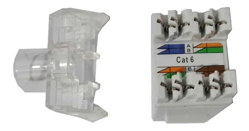 Conector Femea Rj45 Keystone 1800 Branco Cat-6 Condutti