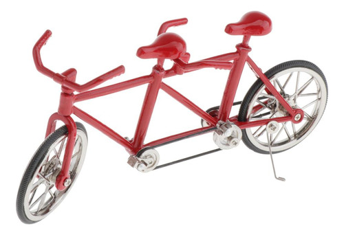Aleación 1:16 Tandem Bike Modelo Réplica De Juguetes De