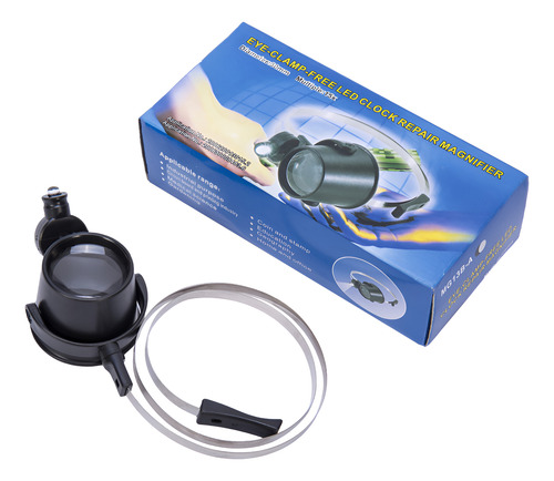 Lupa Para Tecnico Relojero Joyero 30mm, 15x Con Luz Led