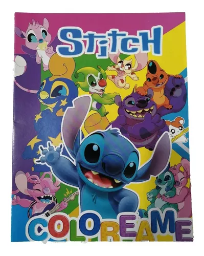 Stitch 10 Libros Colorear Niños Fiesta Lilo & Stitch