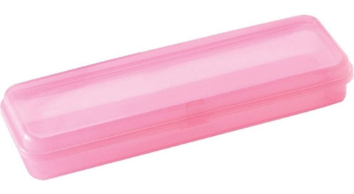 Estojo De Plástico Plus Rosa - Waleu Liso