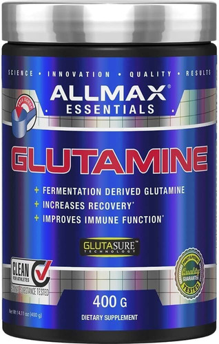 Allmax Nutrition L - Glutamina En Polvo, Fórmula De Recuper