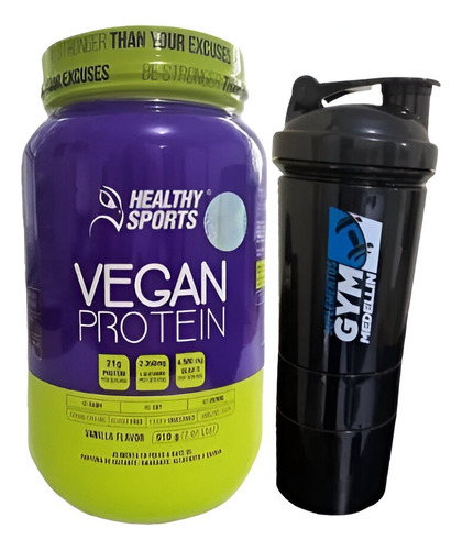 Proteina Vegana Healthy Sports 910 G 30 - g a $187