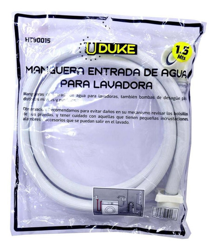 Manguera Lavadora Llenado 1.5 Mts Uduke (ht90015)