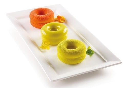 Molde Silicona Mini Arena Silikomart Color Blanco
