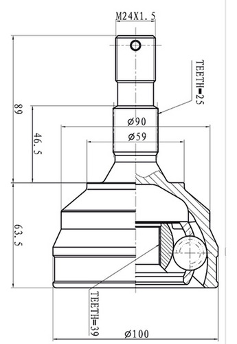 Kit Homocinetica Citroen-c4/307 2.0 Hdi