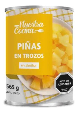 Piña En Cons En Trozos Nuestra Cocina 565 Gr (3 Unidad)super