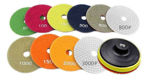 .. Discos Abrasivos De 10 Piezas, Almohadillas De 4 Pulgadas
