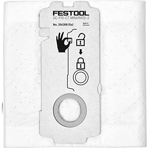 Festool 204308 Ct Mini/midi -2/5 Filter Bags