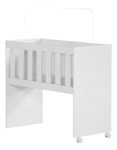 Tigus Baby Ariel 80x94cm branco mini berço acompanha colchao e suporte mosqueteiro