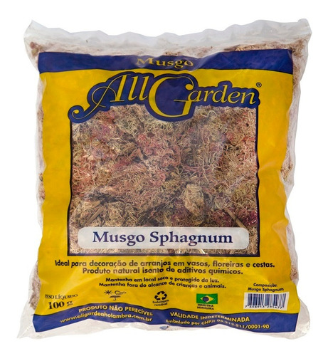 Substrato All Garden Musgo Sphagnum - 100g