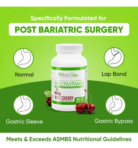 Barislim Multivitaminas Masticables Post Cirugía 60 Tab