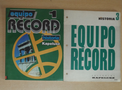 Equipo Record Historia 1 Y 3 Kapelusz Muy Bueno