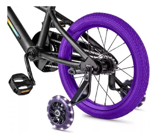 Bicicleta Jetson Light Rider 16 Kids Light-up Unisex Bike Color Negro Tamaño Del Cuadro 16