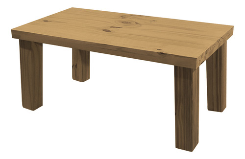 Mesa Ratona Rectangular Con Patas Rectas 3x3 80cm Estilo Moderno Roble