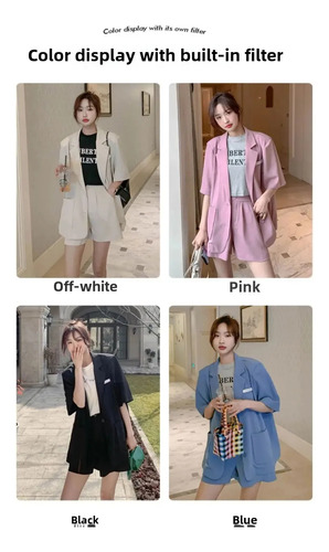 Traje Casual Para Mujer, Conjunto De Chaqueta Y Pantalones C