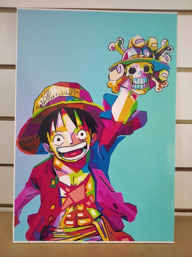 Cuadro One Piece   Poster  30x42 Mdf