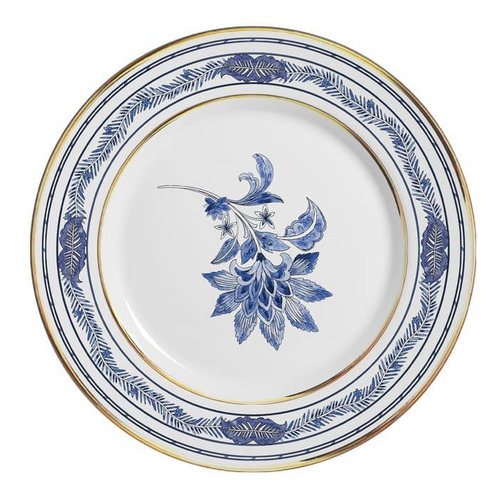 Conjunto Com 6 Pratos De Sobremesa Xangai Azul 21cm