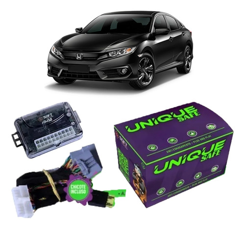 Modulo Vidro Soft Unique Civic G10 Plug And Play Cn 2.0