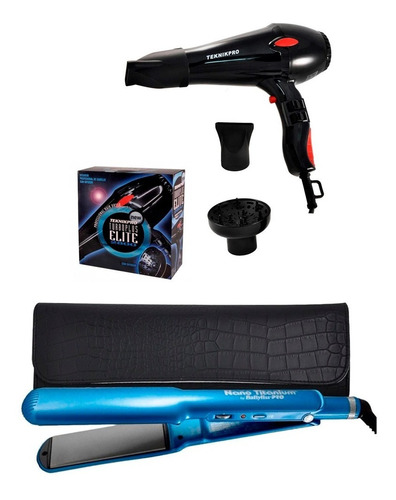 Plancha Babyliss C/estuche 9559 + Secador Teknikpro Elite