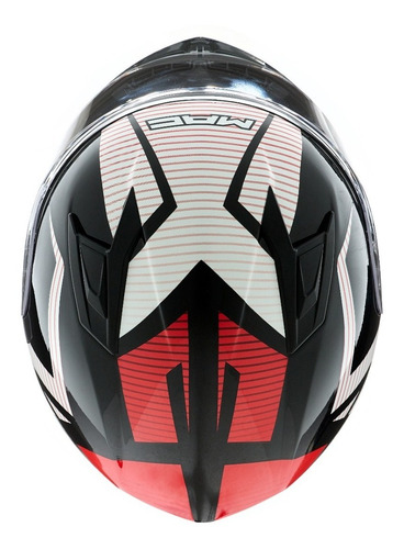 Imagen 3 de 8 de Casco Moto Integral Mac Speed Riot Negro Cuota Devotobikes
