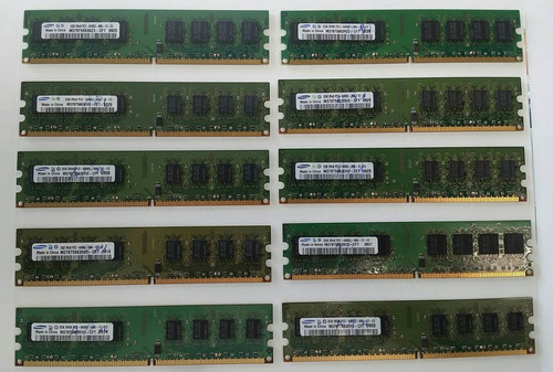 10 Memorias Ddr2 2gb Pc2-6400 800 Mhz Para Pc Envío Gratis