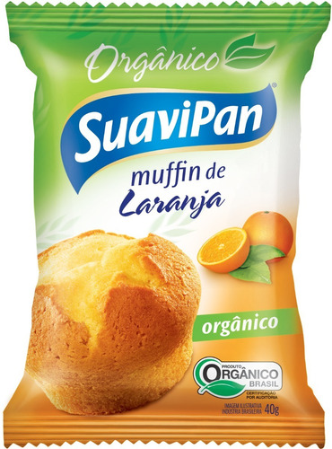 Muffin De Laranja Orgânico Suavipan Display C/ 12 Unid