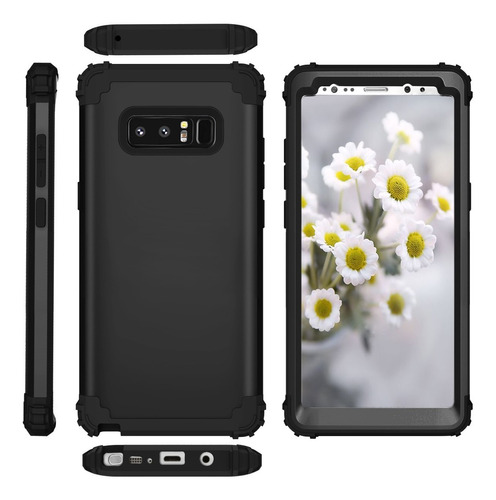 Funda Case Samsung Note8/note9/note10   360 Uso Rudo 3 En 1 