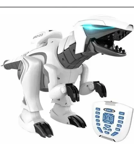 Dinosaurio Robot A Control Remoto Con Luces Y Rociador De Agua – Tamaño 41 Cm, Movimiento Realista, Para Interiores Y Exteriores, Juguete Interactivo Para Todas Las Edades