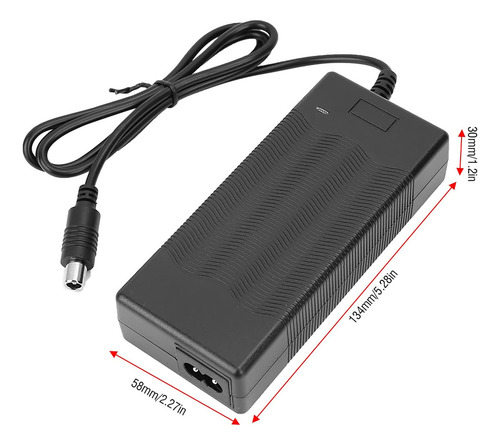 Carregador de Bateria Haofy, Carregador de Scooter Elétrico, Carregador de Patinete, Carregador 42v 2a Xiaomi Mobility Scooter/cadeira de rodas elétrica/golf Buggy Charger Fonte de Alimentação