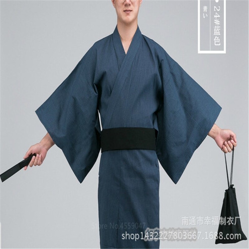 Disfraz De Samurái Con Cinturón Largo Para Hombre, Kimono, Y