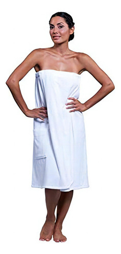 Boca Terry Womens Spa Wrap - Toalla De Spa, Ducha, Baño Y Gi